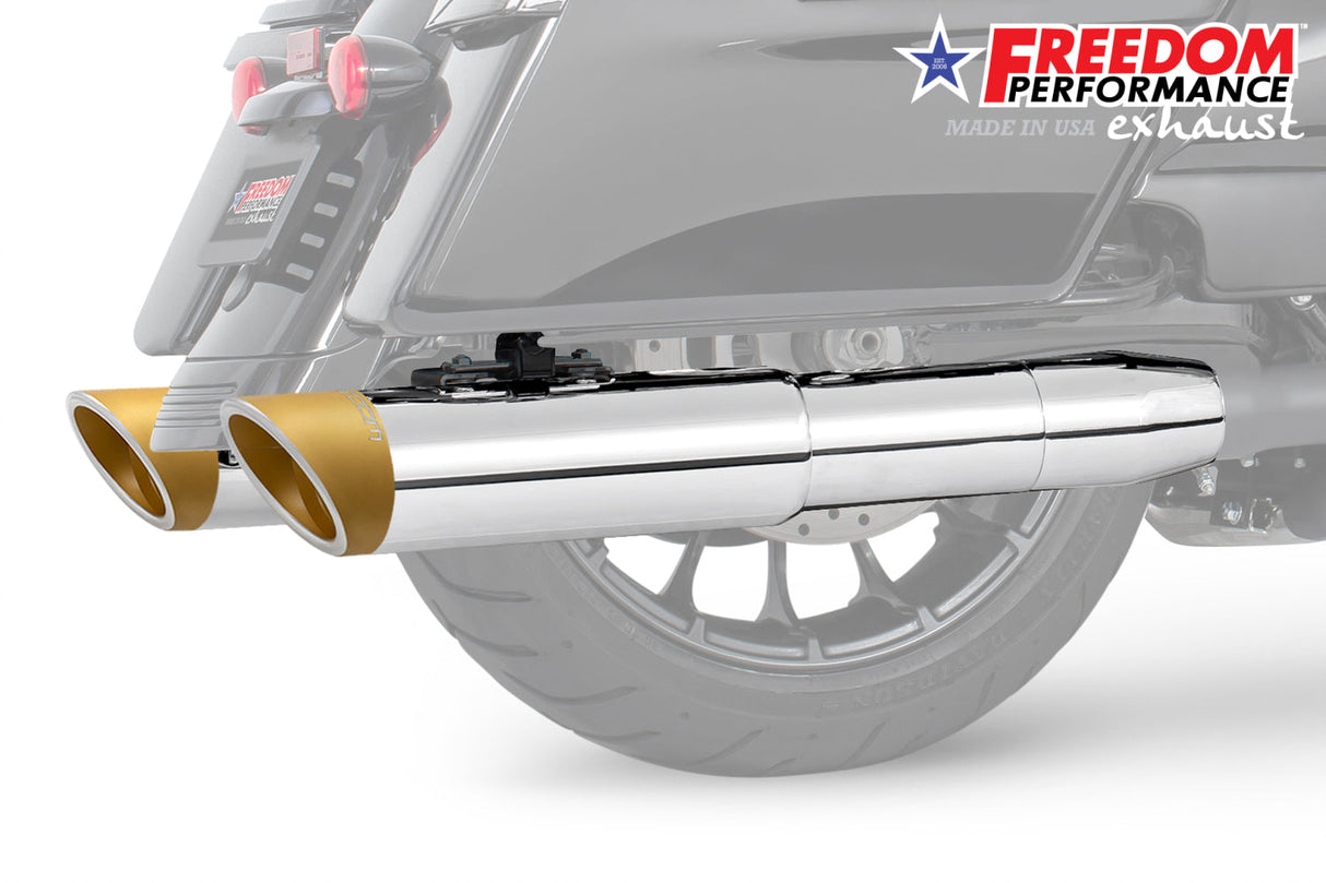 HARLEY 4.5" 2-STEP SLIP-ONS FOR TOURING/TRIKE BUNDLE