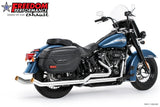 HARLEY SOFTAIL 2.5" UPSWEPT TRUE-DUAL COMPLETE SYSTEM M8 ONLY BUNDLE *NOT FOR WIDE TIRE BIKES