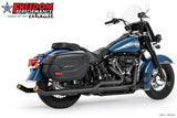 HARLEY SOFTAIL 2.5" UPSWEPT TRUE-DUAL COMPLETE SYSTEM M8 ONLY BUNDLE *NOT FOR WIDE TIRE BIKES