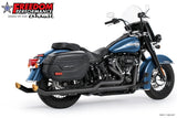 HARLEY SOFTAIL 2.5" UPSWEPT TRUE-DUAL COMPLETE SYSTEM M8 ONLY BUNDLE *NOT FOR WIDE TIRE BIKES