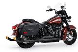 HARLEY SOFTAIL 2.5" UPSWEPT TRUE-DUAL COMPLETE SYSTEM M8 ONLY BUNDLE *NOT FOR WIDE TIRE BIKES