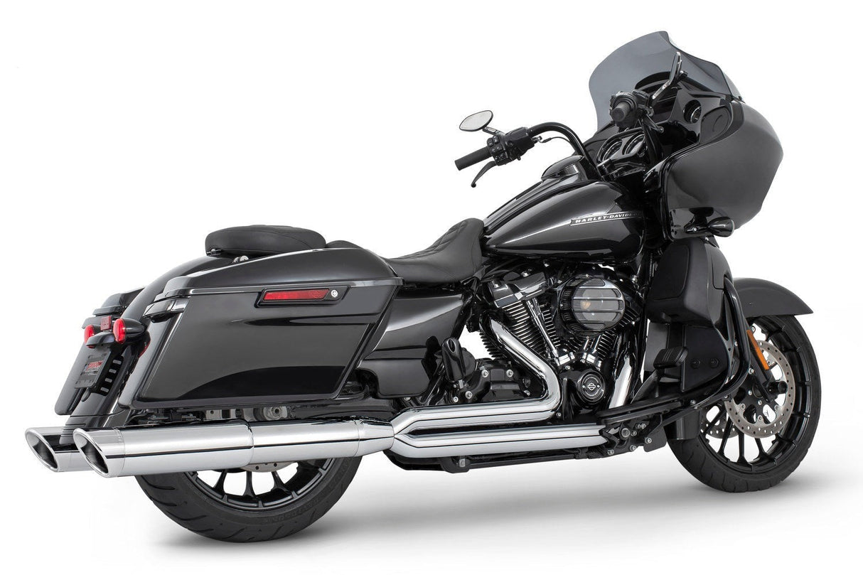 HARLEY TOURING 4.5" LEFT SIDE GHOST PIPE FOR 2 STEPPED UNION 2-INTO-1 SYSTEM  ONLY 2017-PRESENT (SPECIAL ORDER)