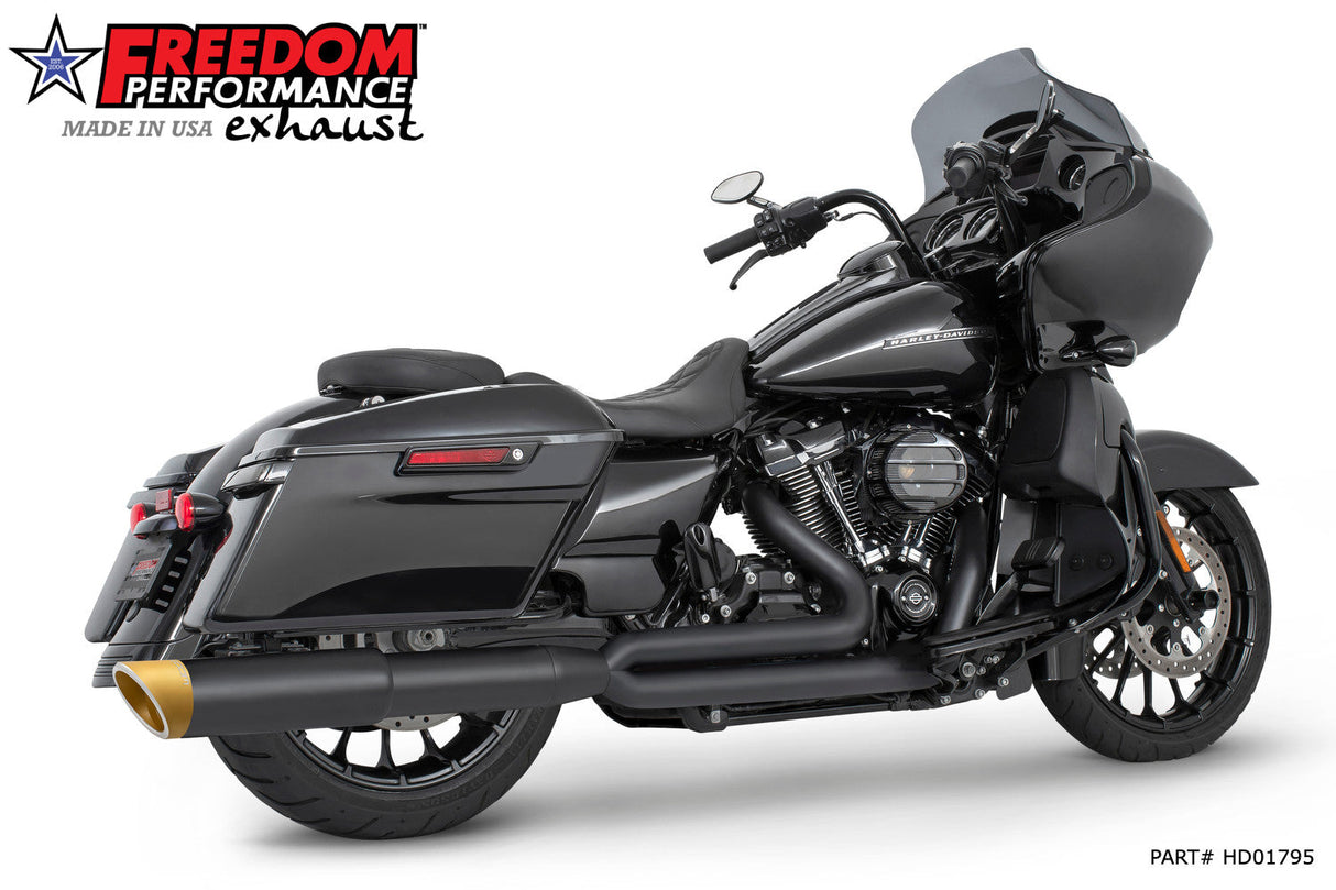 HARLEY TOURING 4.5" 2 STEPPED UNION 2-INTO-1 RIGHT-SIDE ONLY 2017-PRESENT