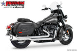 HARLEY SOFTAIL 2.5" RIGHT-SIDE STAGGERED TRUE-DUAL COMPLETE SYSTEM M8 ONLY