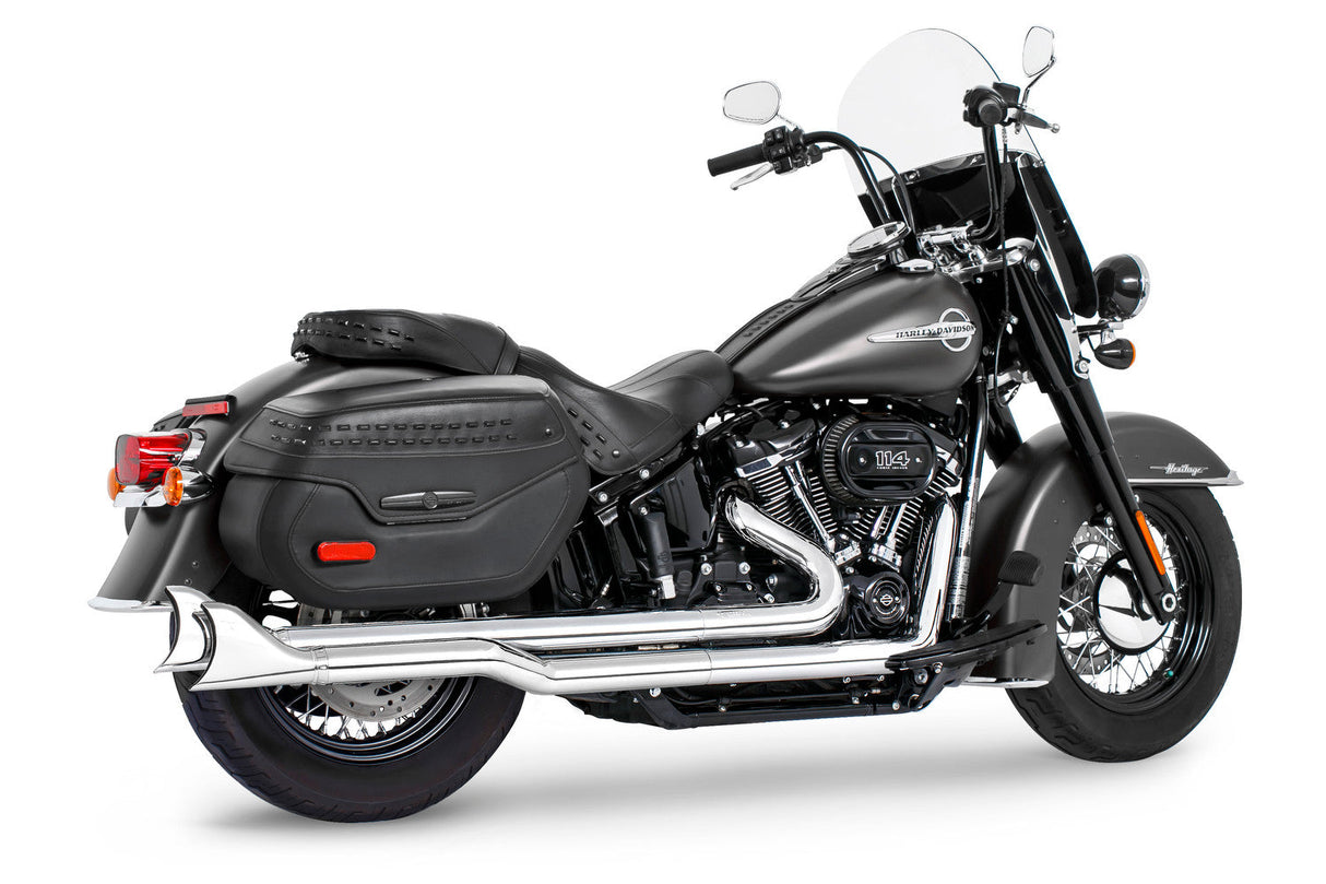 HARLEY SOFTAIL 2.5" RIGHT-SIDE STAGGERED TRUE-DUAL COMPLETE SYSTEM M8 ONLY