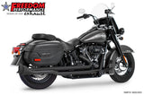 HARLEY SOFTAIL 2.5" RIGHT-SIDE STAGGERED TRUE-DUAL COMPLETE SYSTEM M8 ONLY