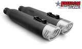 HARLEY FREE WHEELER SHARKTAIL & RACING 4" SLIP-ONS Bundle