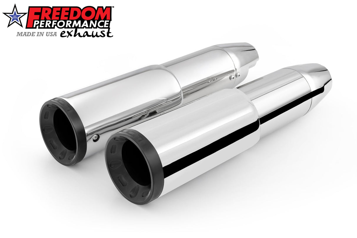 HARLEY 4.5" 2-STEP SLIP-ONS FOR SOFTAIL M8 ONLY (FPE HEADERS ONLY) BUNDLE