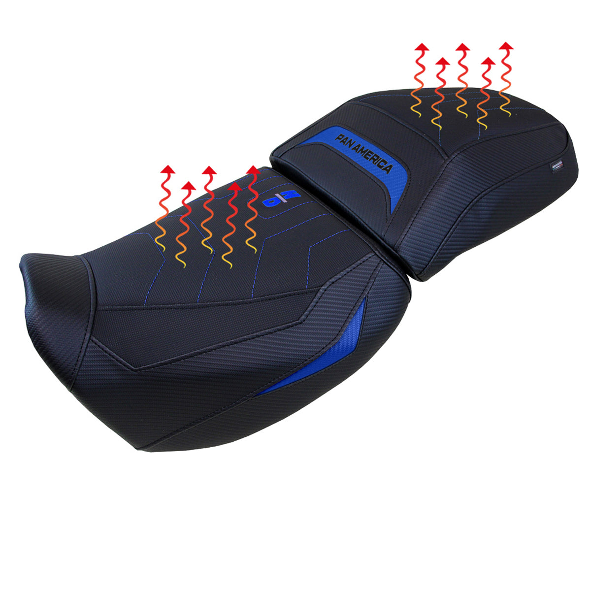 Tappezzeria Italia Harley Davidson Pan America 2021-2025 Seat Cover Comfort Heated in Blue