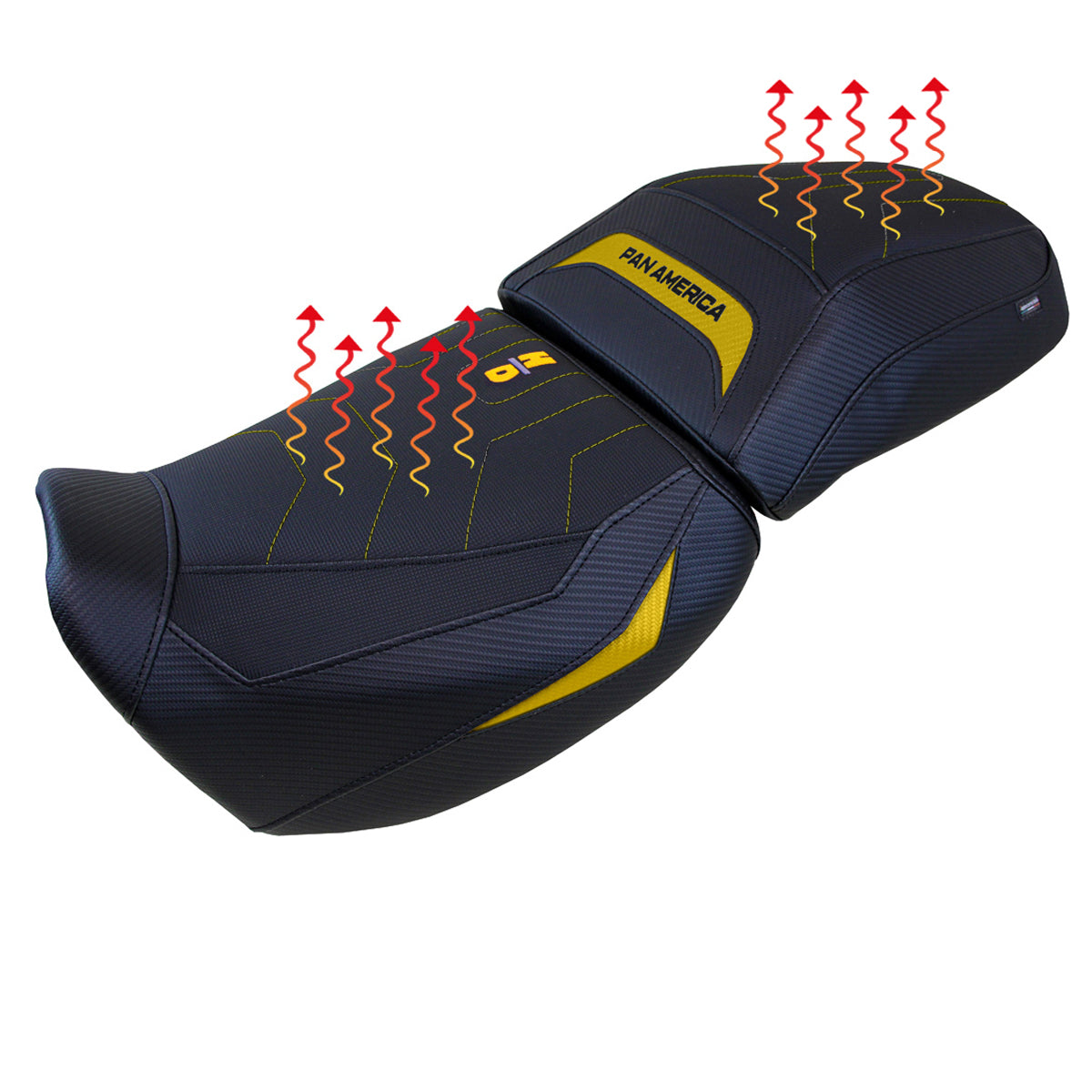 Tappezzeria Italia Harley Davidson Pan America 2021-2025 Seat Cover Comfort Heated in Yellow