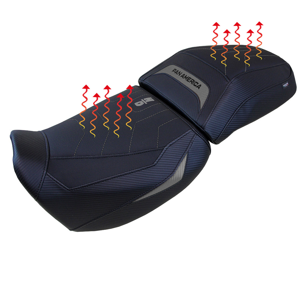 Tappezzeria Italia Harley Davidson Pan America 2021-2025 Seat Cover Comfort Heated in Grey