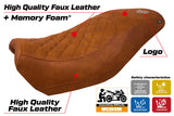 Harley Davidson Street 500 750 2016-2021 Seat Cover Tappezzeria Italia Comfort in Brown