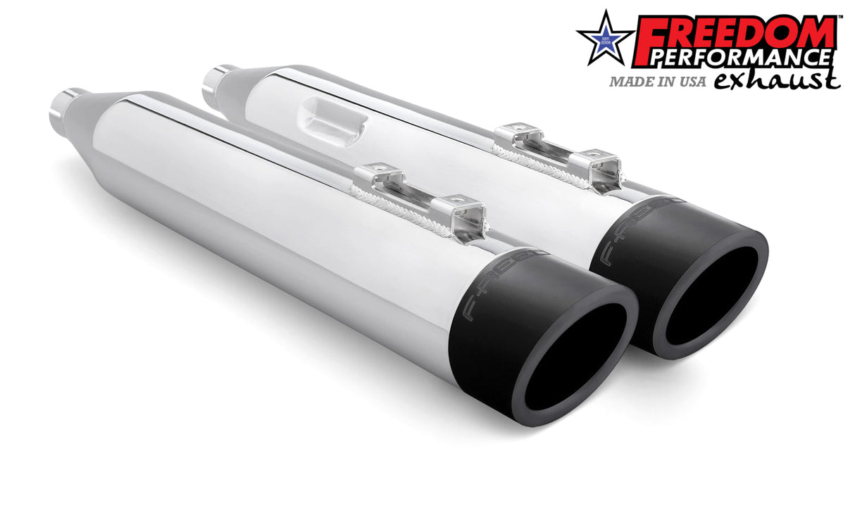 HARLEY SOFTAIL M8 ONLY 4" SLIP-ONS *FITS FREEDOM HEADERS ONLY*