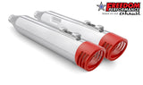 HARLEY FREE WHEELER SHARKTAIL & RACING 4" SLIP-ONS Bundle