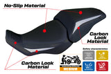 Honda CB300R 2018-2025 Seat Cover Tappezzeria Italia in Silver and Black