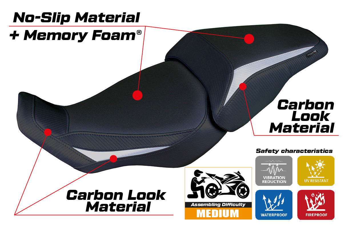 Tappezzeria Italia Honda CB300R 2018-2025 Seat Cover Comfort in Silver