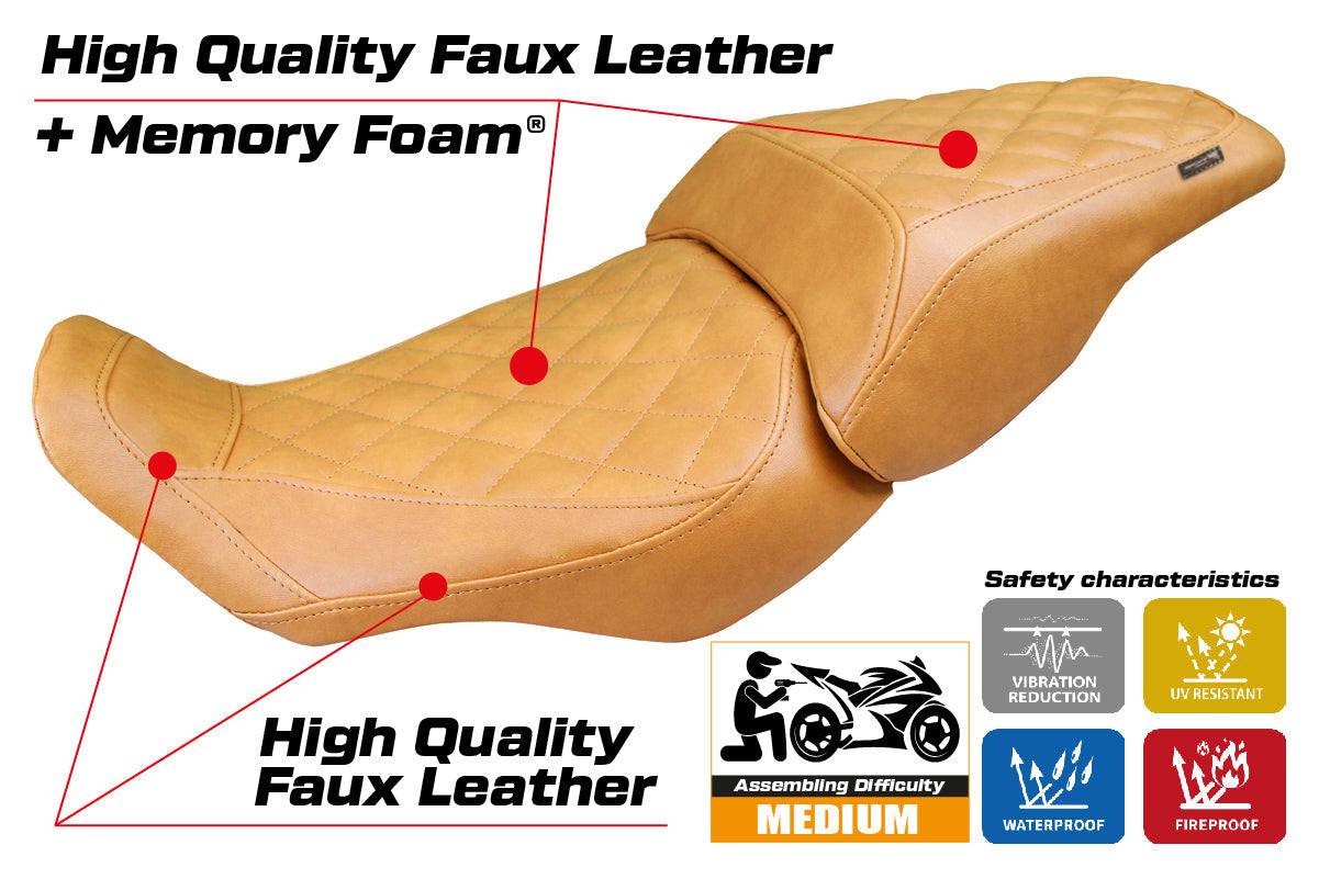 Tappezzeria Italia Honda CB300R 2018-2025 Seat Cover Comfort in Vintage Camel
