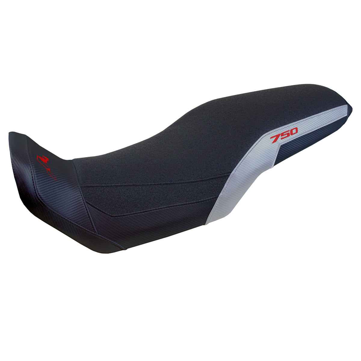 Tappezzeria Italia Honda Transalp XL 750 2023-2025 Seat Cover Ultragrip in Silver and Black
