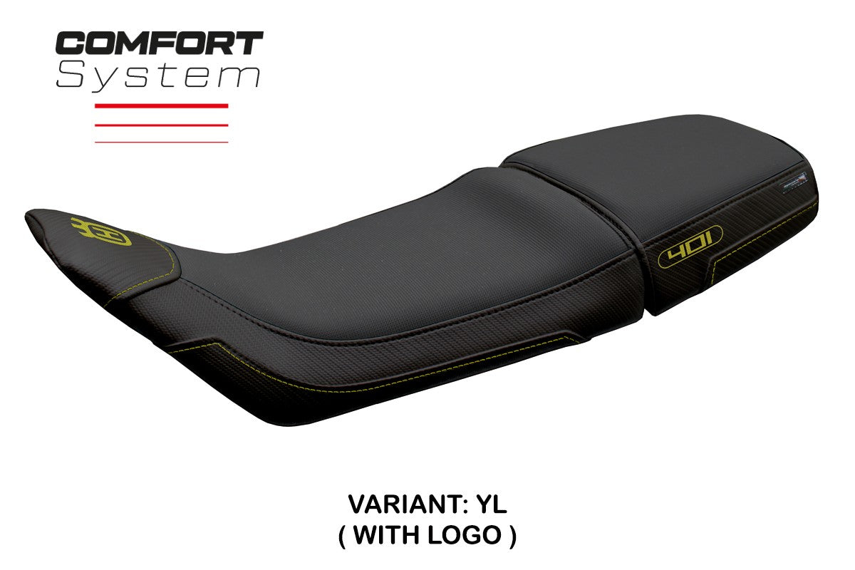 Tappezzeria Italia Husqvarna Svartpilen 401 2018-2023 Seat Cover Comfort Yellow Black