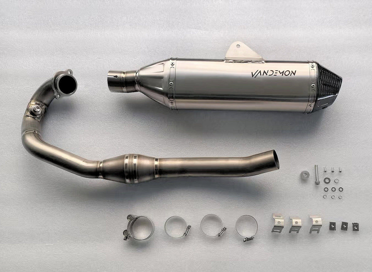 IN STOCK OPEN BOX Vandemon  KTM RC 390 & 390 DUKE Titanium Slip-On Muffler Cat-Delete 2013-2021 KTMRC390TIMUFB VA-59