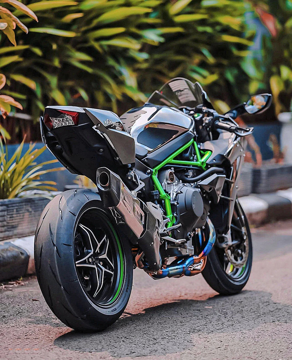 Vandemon  H2 H2R 2015-2024 Bimodal Stealth Titanium Exhaust System KAWAH2TICSPOLEXHWV VA-48