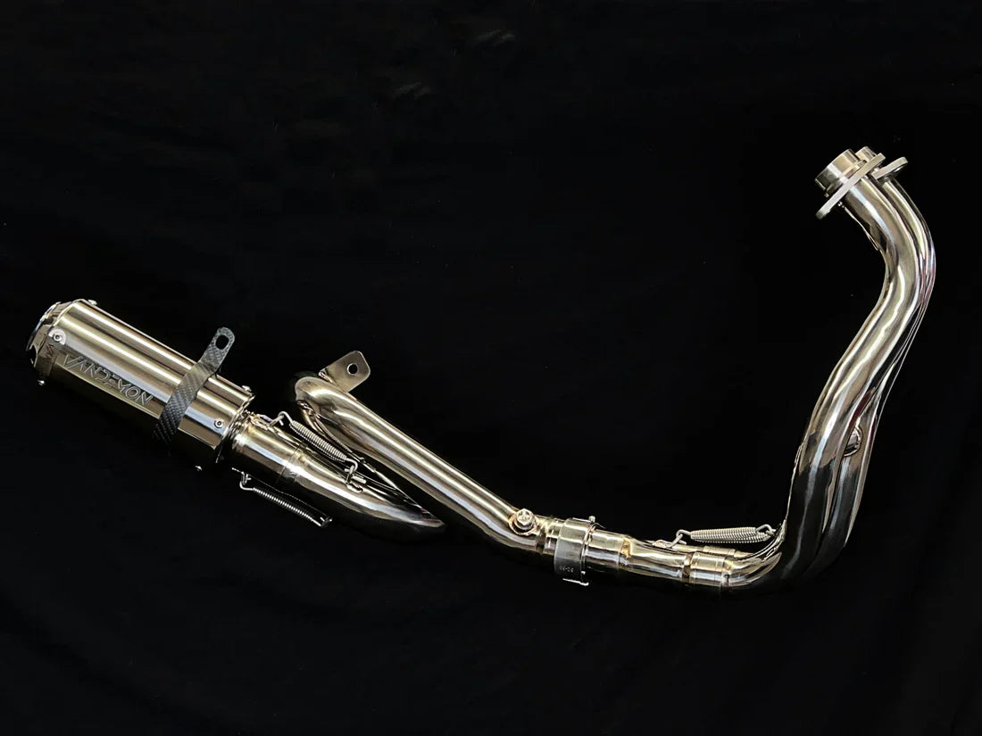 Vandemon  Yamaha R7 MT07 FZ07 XSR700 Tracer 700/GT Tracer 7/GT Titanium Exhaust System  YAMAMT07EXHTITAN VA-81