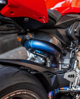 Vandemon Ducati V2 Panigale & Streetfighter Titanium Low Mount Exhaust System 2020-24 DUCV2TIEXHSBELA VA-129