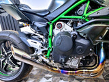 VANDEMON Polished Titanium Exhaust System Ninja H2 & H2R 2015-26 KAWAH2TICSPOLEXHD VA-143