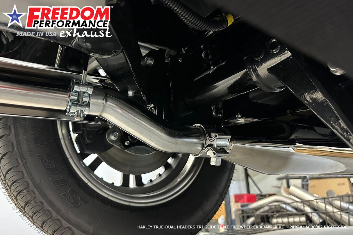 HARLEY TRIKE RIGHT SIDE TUCK & UNDER & CLASSIC TRUE-DUAL HEADERS BUNDLE