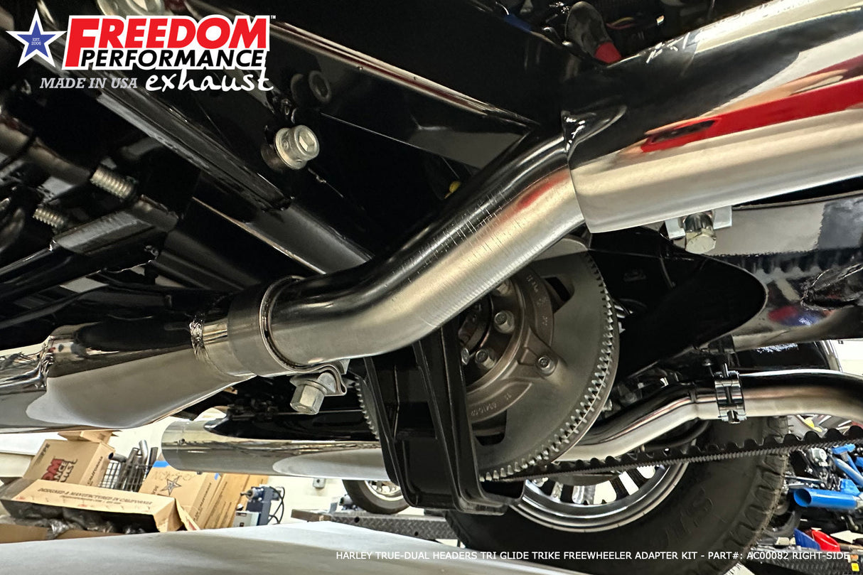 HARLEY TRIKE RIGHT SIDE TUCK & UNDER & CLASSIC TRUE-DUAL HEADERS BUNDLE