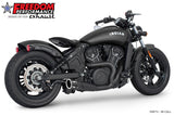 INDIAN SCOUT-ROGUE-BOBBER-SIXTY-SPORT-TWENTY COMBAT 2-INTO-1 SHORTY 2014-2024