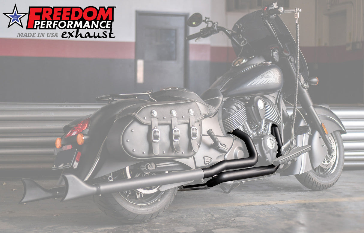 Freedom Exhaust INDIAN CHIEFTAIN / ROADMASTER / SPRINGFIELD / VINTAGE / CLASSIC TRUE-DUAL TUCK-N-UNDER  "HEADERS ONLY" (SPECIAL ORDER)