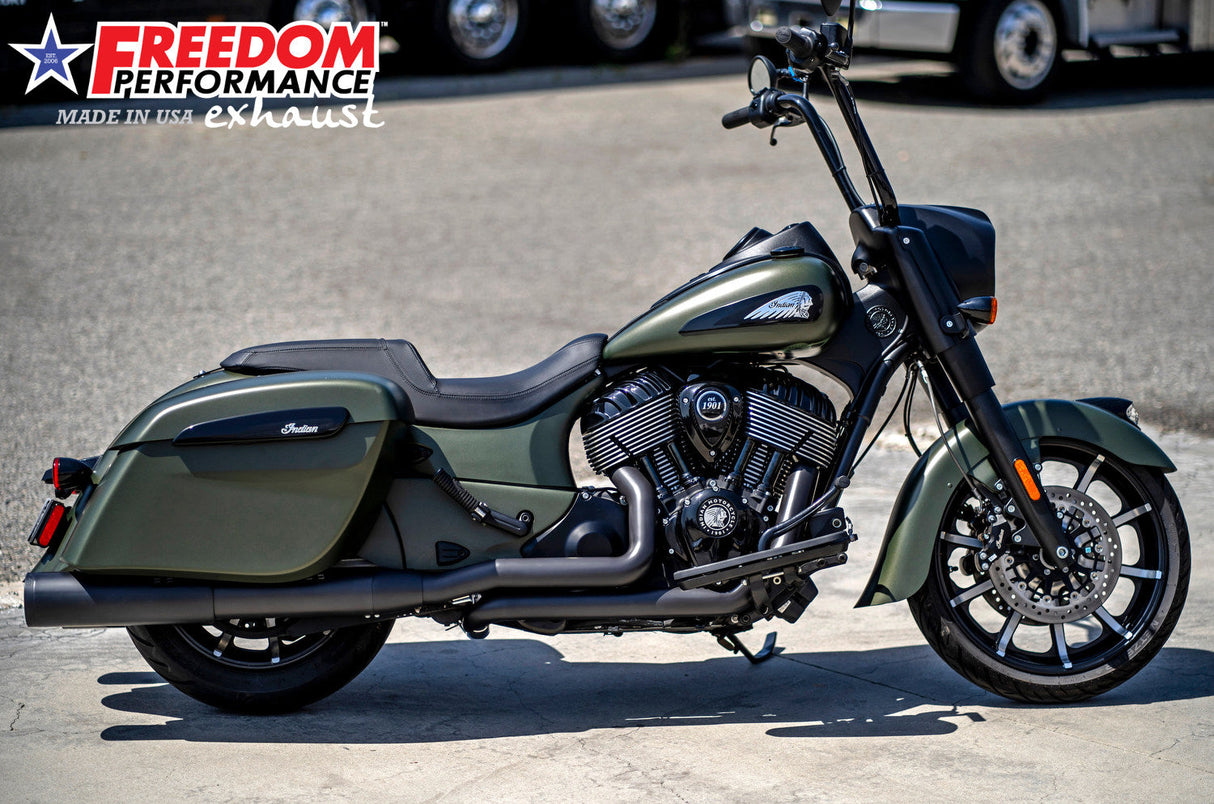 Freedom Exhaust INDIAN CHIEFTAIN / ROADMASTER / SPRINGFIELD / VINTAGE / CLASSIC TRUE-DUAL TUCK-N-UNDER  "HEADERS ONLY" (SPECIAL ORDER)