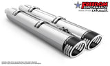 INDIAN 4" SLIP-ONS FOR CHIEFTAIN/ROADMASTER-CHALLENGER/PURSUIT/ELITE WITH HARD BAGS BUNDLE