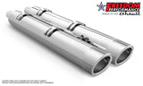 INDIAN 4" SLIP-ONS FOR CHIEFTAIN/ROADMASTER-CHALLENGER/PURSUIT/ELITE WITH HARD BAGS BUNDLE