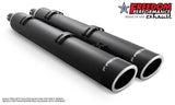 INDIAN 4" SLIP-ONS FOR CHIEFTAIN/ROADMASTER-CHALLENGER/PURSUIT/ELITE WITH HARD BAGS BUNDLE