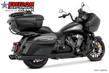 INDIAN 4" SLIP-ONS FOR CHIEFTAIN/ROADMASTER-CHALLENGER/PURSUIT/ELITE WITH HARD BAGS BUNDLE