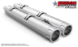 INDIAN 4" SLIP-ONS FOR CHIEFTAIN/ROADMASTER-CHALLENGER/PURSUIT/ELITE WITH HARD BAGS BUNDLE