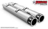 INDIAN 4" SLIP-ONS FOR CHIEFTAIN/ROADMASTER-CHALLENGER/PURSUIT/ELITE WITH HARD BAGS BUNDLE