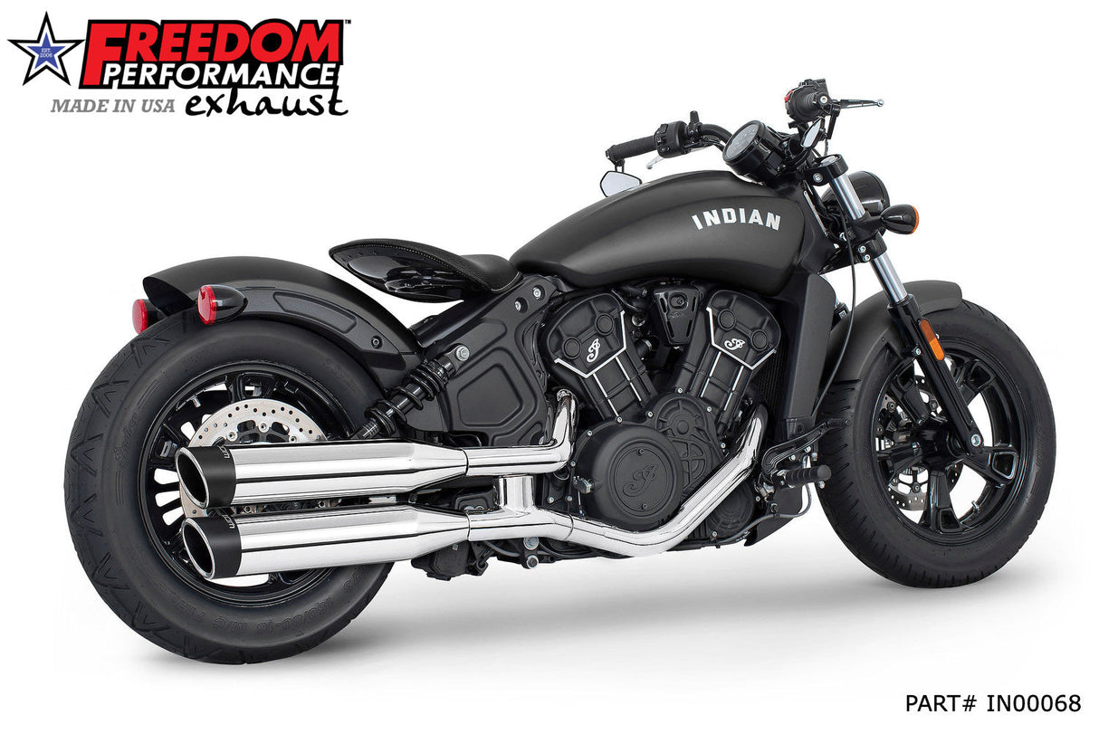 INDIAN SCOUT-ROGUE-BOBBER-SIXTY-SPORT-TWENTY FREEDOM 4" SLIP-ONS 2014-2024 Bundle
