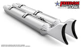 INDIAN 4" SLIP-ONS FOR CHIEFTAIN/ROADMASTER-CHALLENGER/PURSUIT/ELITE WITH HARD BAGS BUNDLE