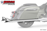 INDIAN CHALLENGER/PURSUIT/ELITE 2.5" SHARKTAIL SLIP-ONS to Fit FREEDOM HEADERS Only