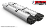 INDIAN 4" SLIP-ONS FOR CHIEFTAIN/ROADMASTER-CHALLENGER/PURSUIT/ELITE WITH HARD BAGS BUNDLE