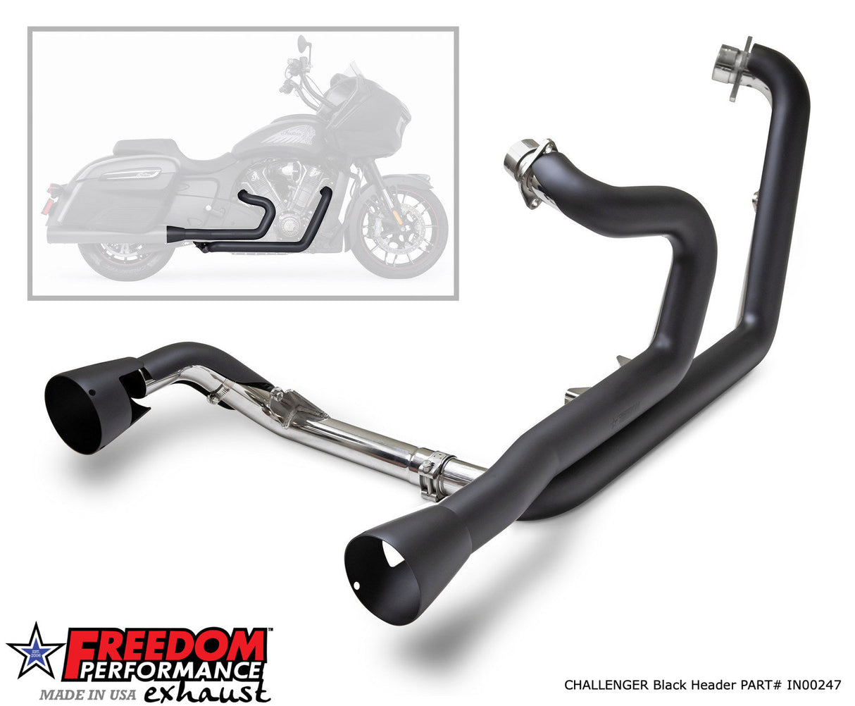 INDIAN CHALLENGER / PURSUIT / ELITE / CHIEFTAIN POWERPLUS TRUE-DUAL 2.5" HEADERS ONLY 2014-PRESENT