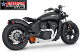 INDIAN SCOUT-ROGUE-BOBBER-SIXTY-SPORT-TWENTY COMBAT 2-INTO-1 SHORTY 2014-2024