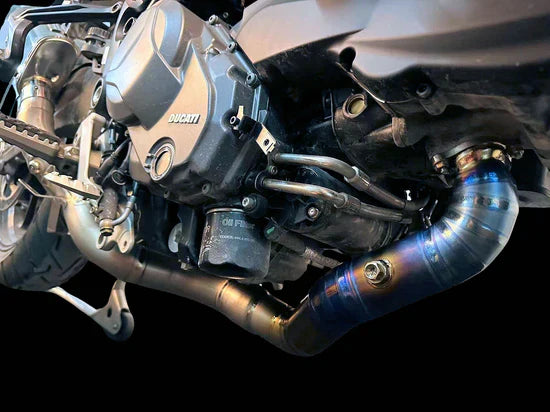 Vandemon Ducati Multistrada V2 950 Bimodal Stealth Titanium Exhaust System DUCV2MTSTIEXHWVA VA-115