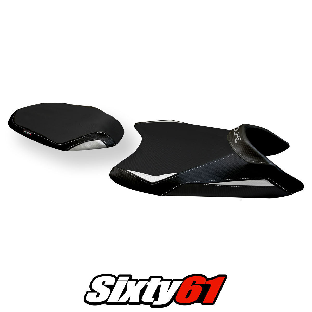 Tappezzeria Italia KTM 790 Duke 2018-2025 Seat Cover Comfort in White and Black