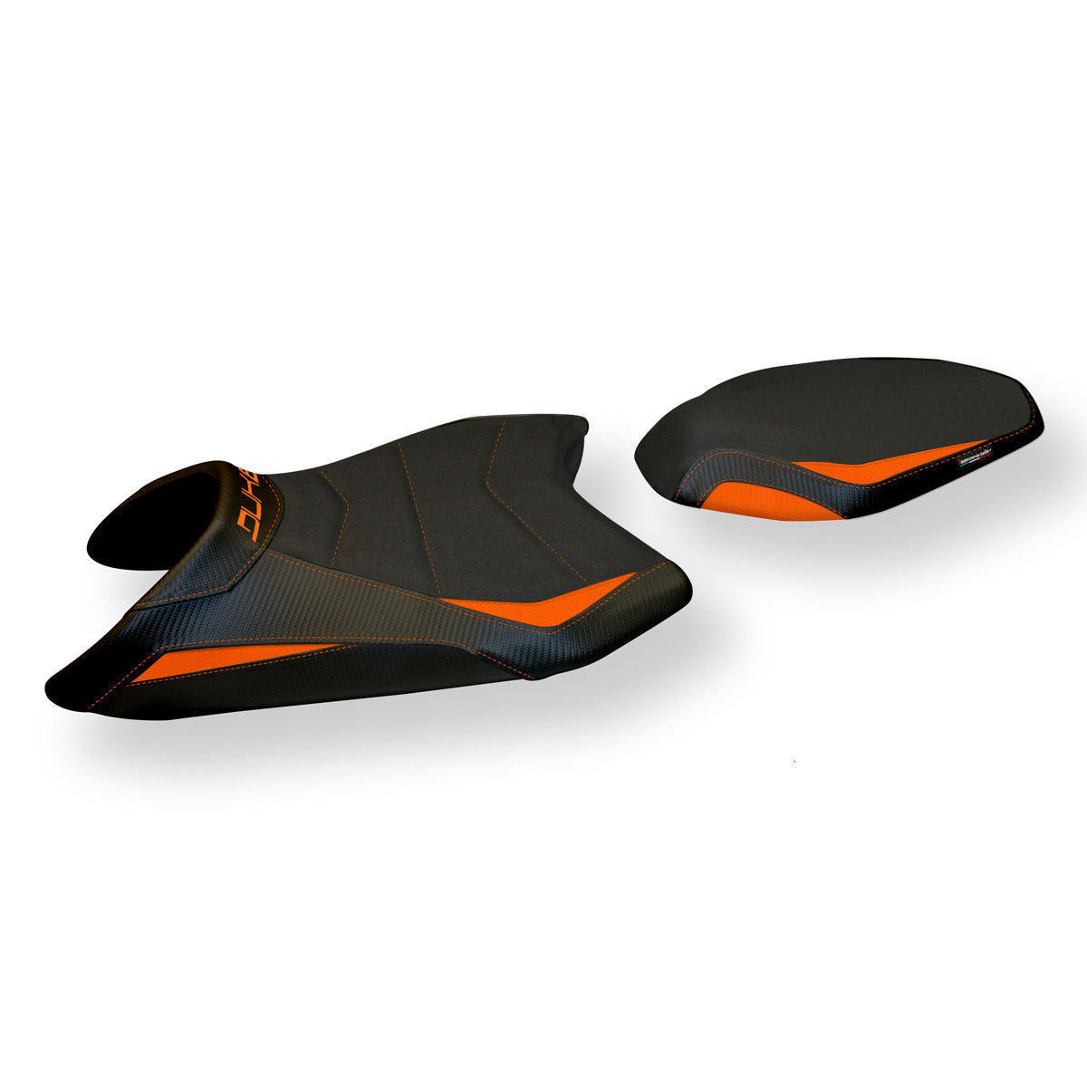 Tappezzeria Italia KTM 890 Duke 2021-2024 Seat Cover Ultragrip in Orange and Black