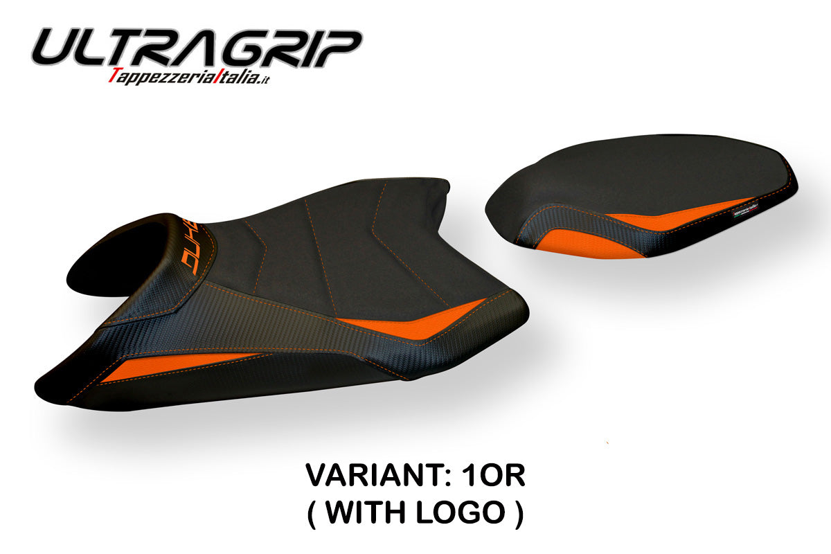Tappezzeria Italia KTM 890 Duke 2021-2024 Seat Cover Ultragrip in Orange and Black
