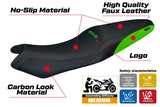 Tappezzeria Italia Kawasaki ER 6N / ER 6F 2005-2009 2010 2011 Seat Cover Green Black